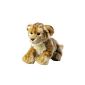 Lion plush, approx 35cm, 50cm with tail, lion cub plush toy (toys)