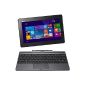 Asus T100TAM-BING DK012B 25.7 cm (10.1 inches) Convertible Tablet PC (Intel Core 2 Quad Atom Z3775, 1.4GHz, 2GB RAM, 32GB HDD, Intel HD, Win 8, touch screen) gray (Personal Computers )