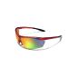 X-Loop Sunglasses - Sport - Cycling - Skiing - Running - Driving - motorcyclists / Mod 3550 Red / One Size Adult / 100% UV400 protection. (Misc.)