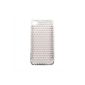 Luxburg® Diamond DESIGN TPU silicone sleeve back shell, perfect fit for Apple iPhone 4 / 4S in white color (Electronics)