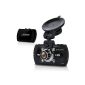 E-PRANCE® B47FS Mini Ambarella Full HD 1296P 30FPS dashcam GPS 1080P 60FPS IR Night Vision HDMI output H.264 WDR LDWS 170 Wide Angle Lens
