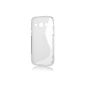 Transparent TPU Silicone Case for Samsung Galaxy Core Plus G3500 G3502 SM-G350 Model S Line Transparent Back Case Protection Backcover Soft + Ultra Clear screen protector (Electronics)