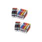 Pack of 12 cartridges compatible suitable for Canon PGI-550 / CLI-551 XL for Canon PIXMA MG6350 / MG7150 / IP8750 (Electronics)
