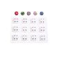 Feichen 12 pairs of ear piercing earrings Medical steel to prevent allergies (Misc.)