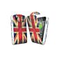 Master Accessory Case Flip Leather Case for Samsung Galaxy Ace S5830 Flag Pattern vintage English (Accessory)