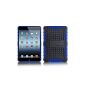 JAMMYLIZARD | Alligator Heavy Duty TPU Case Cover for iPad Mini 3, iPad Mini 2 and iPad Mini, blue (Office supplies & stationery)