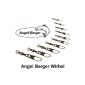 Angelberger Barrel Swivel with Carabiner 10 pieces vertebrae (Misc.)