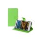 kwmobile® Wallet Case Cover Flip Cover Case for ZTE Blade L2 card cover and stand function in Green (Wireless Phone Accessory)