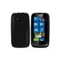 mumbi TPU Silicone Skin Case Cover Black Nokia Lumia 610 (Wireless Phone Accessory)