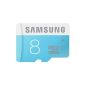 8GB standard Samsung MicroSD card, highly recommended for navigation devices