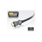HDGear HC0065-02B - HDMI Cable with Ethernet Channel, bilateral HDMI A plug (2,0m) (Electronics)