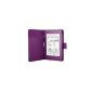 Leather case with magnetic closure for Amazon Kindle Paperwhite 15 cm (6 inches) Display - (purple)