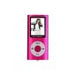 MP4 Player Portable - with 4 GB memory card - PINK - MP3 AMV Video, FM radio, e-books, voice recorder, built-in speaker, expandable to 16 GB through microSD - Memory Card BERTRONIC ®