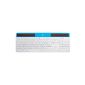 Logitech K750 keyboard for Mac Solar cordless blue (German keyboard layout, QWERTY) (Accessories)