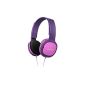 Philips SHK2000PK / 00 lightweight headphone incl. Laustärkebegrenzung pink (electronics)