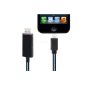 GadgetsFr original Black LED USB 2.0 Data Sync Charger Cable for Apple iPhone 5, iPad Mini, iPod Touch 5G Nano 7 (Electronics)