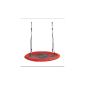Hudora 72136 nest swing, round, 90 cm, red (toy)