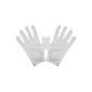 SODIAL (TM) glove / 100% cotton / 12 pairs / White (Electronics)