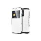 Spigen Case for Galaxy S5 shell [SLIM ARMOR VIEW] - Case for Samsung Galaxy S5 S 5 / SV / SGS5 - Cover in white [Smooth White - SGP10997] (Wireless Phone Accessory)