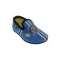 Beppi children slippers slippers warm and comfortable with lining - blue and pink- (Textiles)