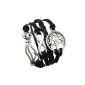 Infinity bracelet Tree of Life and Chat / Infinity / One Direction / Love - Black / Silver (Jewelry)