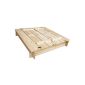 Habau 3022 Sandpit with lid and Bank, 120x120x20 cm (garden products)