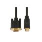 VGA to HDMI Cable 1.8m Gold Plated 1080p LCD PC (Electronics)