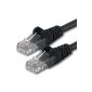 1aTTack CAT 6 UTP network patch cable with 2x RJ45 3m black (Accessories)