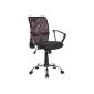 Office chair with armrests RUDI plum (Kitchen)
