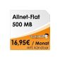 DeutschlandSIM Flat S [SIM and Micro-SIM] terminated (500MB data-Flat, telephony Flat, 9ct per SMS, 16,95 Euro / month) O2 network *** Available only on a monthly basis until 04/20/2014 *** (Accessories)