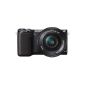 Sony NEX-5RLB Compact system camera (16.1 megapixels, 7.6 cm (3 inches) touch screen, Full HD, Contrast AF, WiFi) incl. SEL-P1650 zoom lens (Electronics)