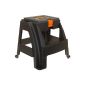 Stool step stool step stool tread with storage box, about 42 high (tool)
