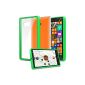 Orzly® - NOKIA LUMIA 930 - Fusion Hard Cover Gel Case / Cover (AKA: Fusion Gel Hard Case / Cover / Skin) GREEN NOKIA LUMIA 930 SmartPhone / Cell Phone - Suitable for ALL models (incl: Original Model 3G / Dual SIM Version / etc.) (Wireless Phone Accessory)