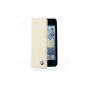 BMW BMFLHP5LC Flap Leather Case for iPhone 5 Official Pattern License BMW Cream (Accessory)