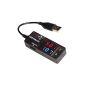 Ezreal Two-Tone USB charger Multimeter Detector Portable Digital ammeter and voltmeter Voltmeter Ammeter power meter tester (Electronics)