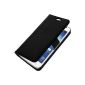 Avizar - Cover Flap Wallet Samsung Galaxy Express 2 - Black Leather Case (Electronics)