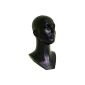 Dummy Doll wig head black plastic Dekokopf head torso mannequin bust # 0600
