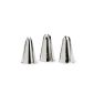 Kaiser 769 035 Patisserie Professional Tüllensortiment, 3-piece, stainless steel, suitable for pastry bag set Item  769 028 (household goods)