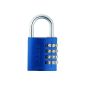 ABUS 488 078 Aluminium combination lock 145/40, blue (tool)