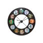 Kare 32692 Clock Vintage Coloure Dia, 70 cm (household goods)