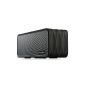 Polaris Portable Bluetooth Speaker V8 Wireless Headset with FM radio, NFC, AUX Jack, TF card slot, voice messages, LED display, built-in MIC HQ for hands-free calling, Up to 10 hours play time, removable rechargeable 2000mAh 18650 Li-ion battery.  12 months warranty Hassle Free (Black) (Electronics)