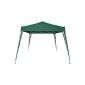 Garden arbor Pavilion - folding (quick mounting) - Green - 3 x 3 m - with carrying bag - VARIOUS COLORS