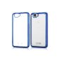 kwmobile® elegant and sober Wiko Rainbow Case for 3G / 4G with back and transparent framework Blue (Wireless Phone Accessory)