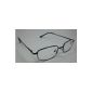 Modern Men's reading glasses Metal +1.75 Diop.  Flex Strap reading aid with Case Design 2 Sehhilfe