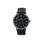 Breytenbach - 66303 - Men Watch - Quartz - Analogue - Black Leather Strap (Watch)