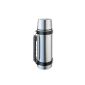 Isosteel VA-9552Q Vacuum Flask 0,75 L from 18/8 stainless steel with Quick Stop Einhandausgießsystem, cup and handle (household goods)