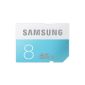 Samsung 8GB SDHC Memory Card Class 6 Standard MB-SS08D / EU (Accessory)