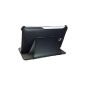 Ultra Slim Pouch for ASUS Memo Pad HD 7 17.8 cm (ME173) Case Protective Pouch Case with adjustable Stand Function Cover leather look black (Electronics)