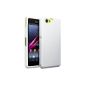 Sony Xperia Z1 Compact TPU Silicone Case Skin Cover in White, Terrapin Retail Packaging (Electronics)