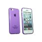 Iphone 5C - AC-Diffusion © - Silicone gel translucent purple high density - Anti-shock rear - Screen protection film available (Electronics)